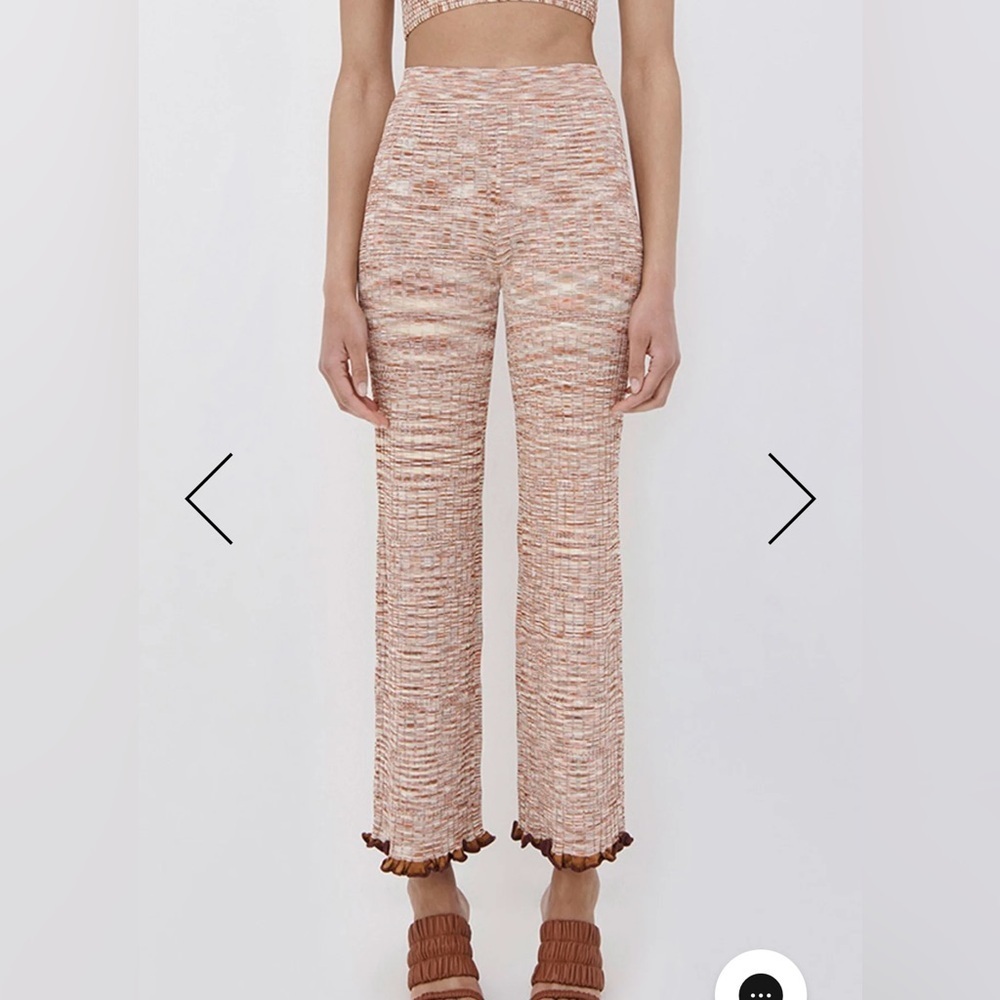 JONATHAN SIMKHAI - GRAYSON SPACE DYE KNIT PANTS- SIZE L- NEVER WORN